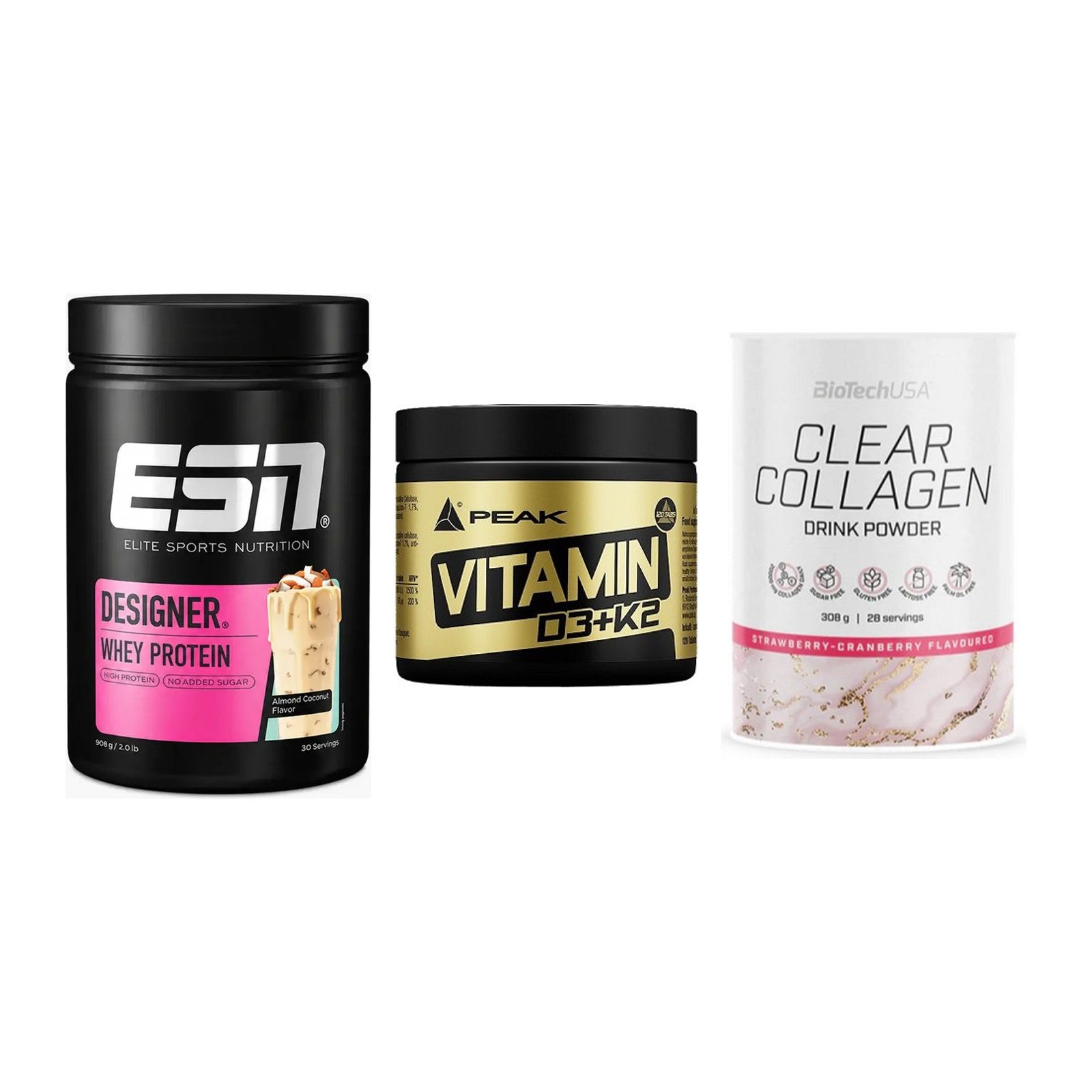 Regenerations-Set: ESN Designer + Peak Vitamin + BioTech Clear – alle enthaltenen Artikel