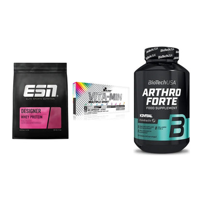 Regenerations-Set: ESN Designer + Olimp Vita-Min + BioTech Arthro – alle enthaltenen Artikel