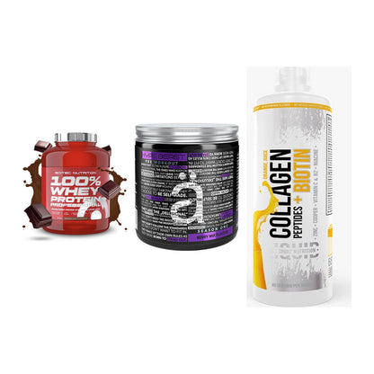 Regenerations-Set: Scitec 100% + Nanosupps Hype + MST Collagen – alle enthaltenen Artikel