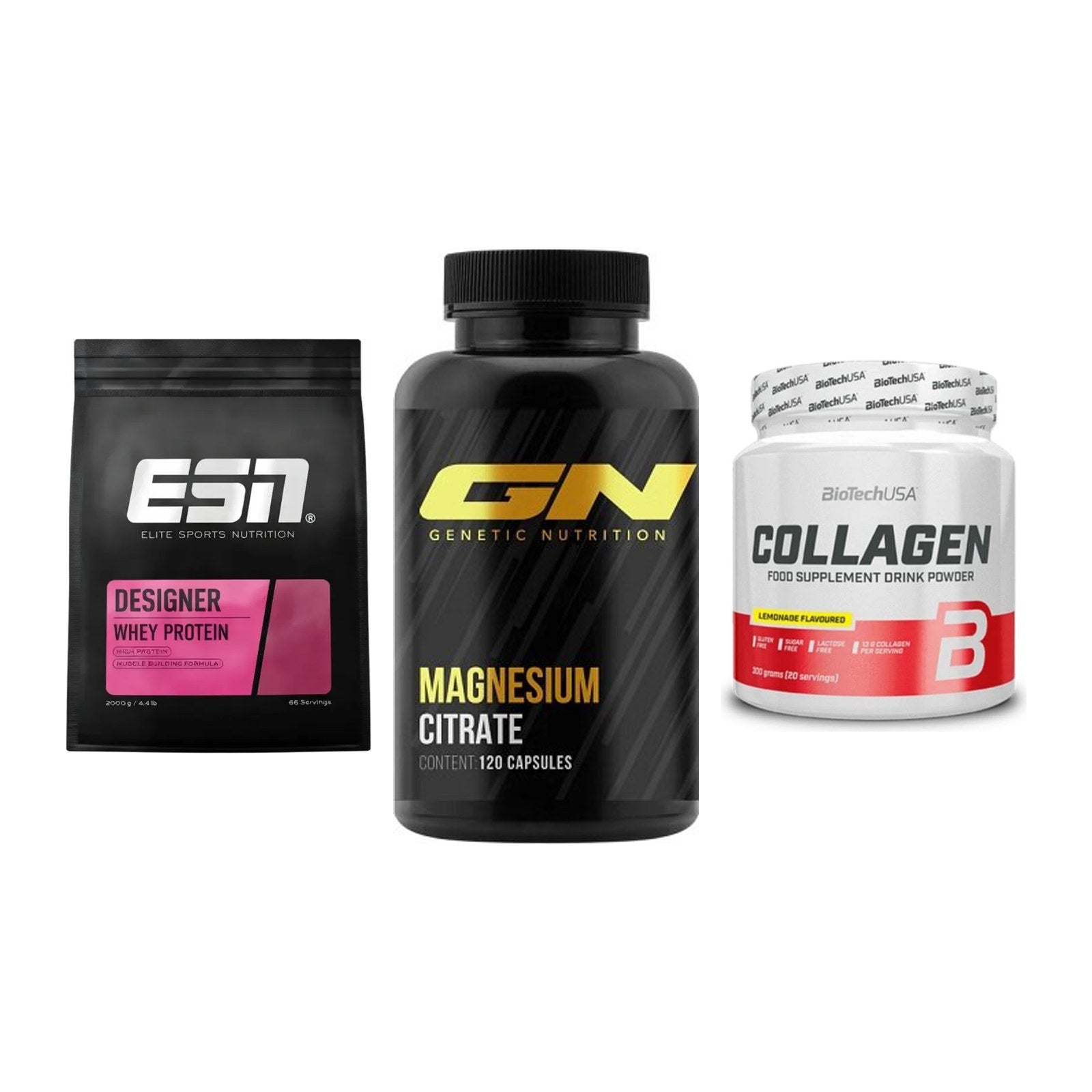 Regenerations-Set: ESN Designer + GN Magnesium + BioTech Collage – alle enthaltenen Artikel