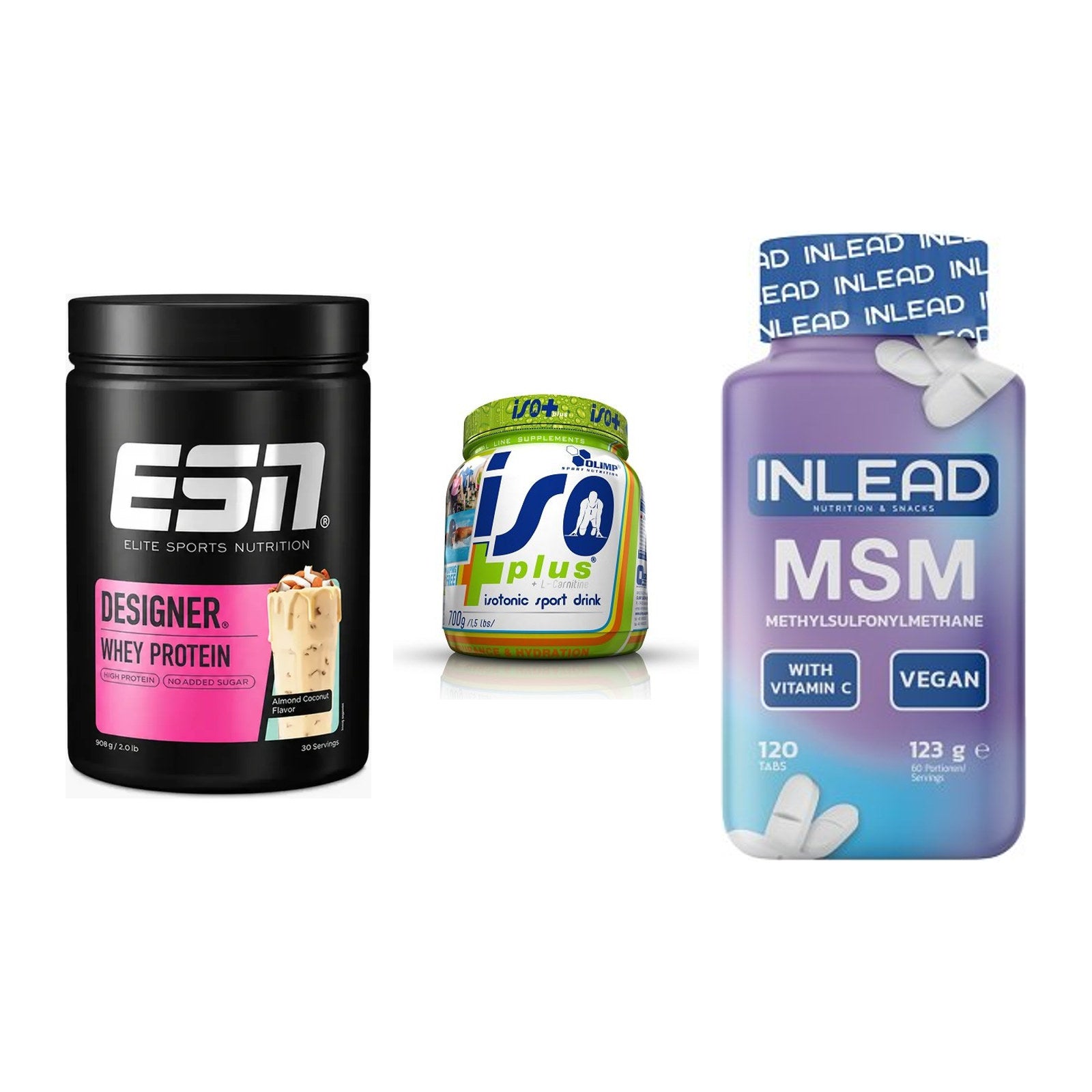 Regenerations-Set: ESN Designer + Olimp Iso Plus + INLEAD MSM – alle enthaltenen Artikel