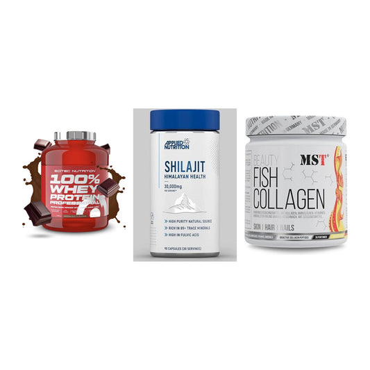 Regenerations-Set: Scitec 100% + Applied Nutriti + MST Beauty Fish – alle enthaltenen Artikel