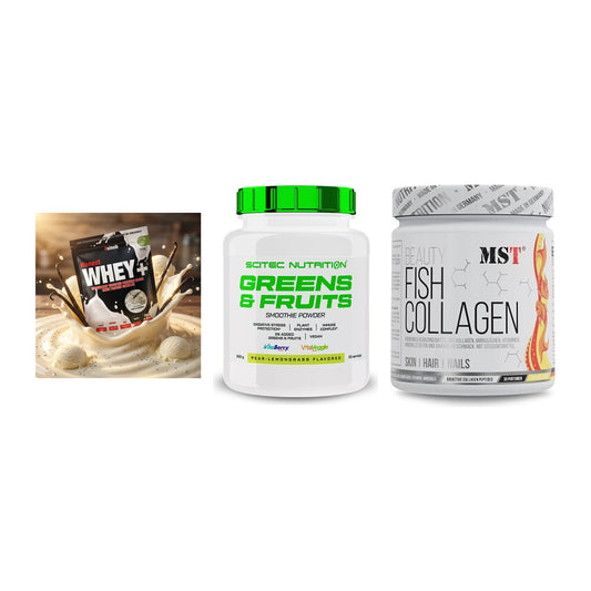 Regenerations-Set: Sinob Honest + Scitec Greens + MST Beauty Fish – alle enthaltenen Artikel