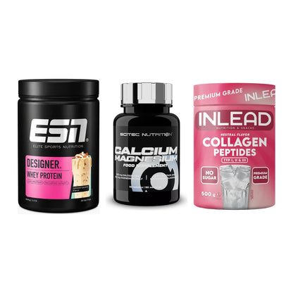Regenerations-Set: ESN Designer + Scitec Calcium + INLEAD Collagen – alle enthaltenen Artikel