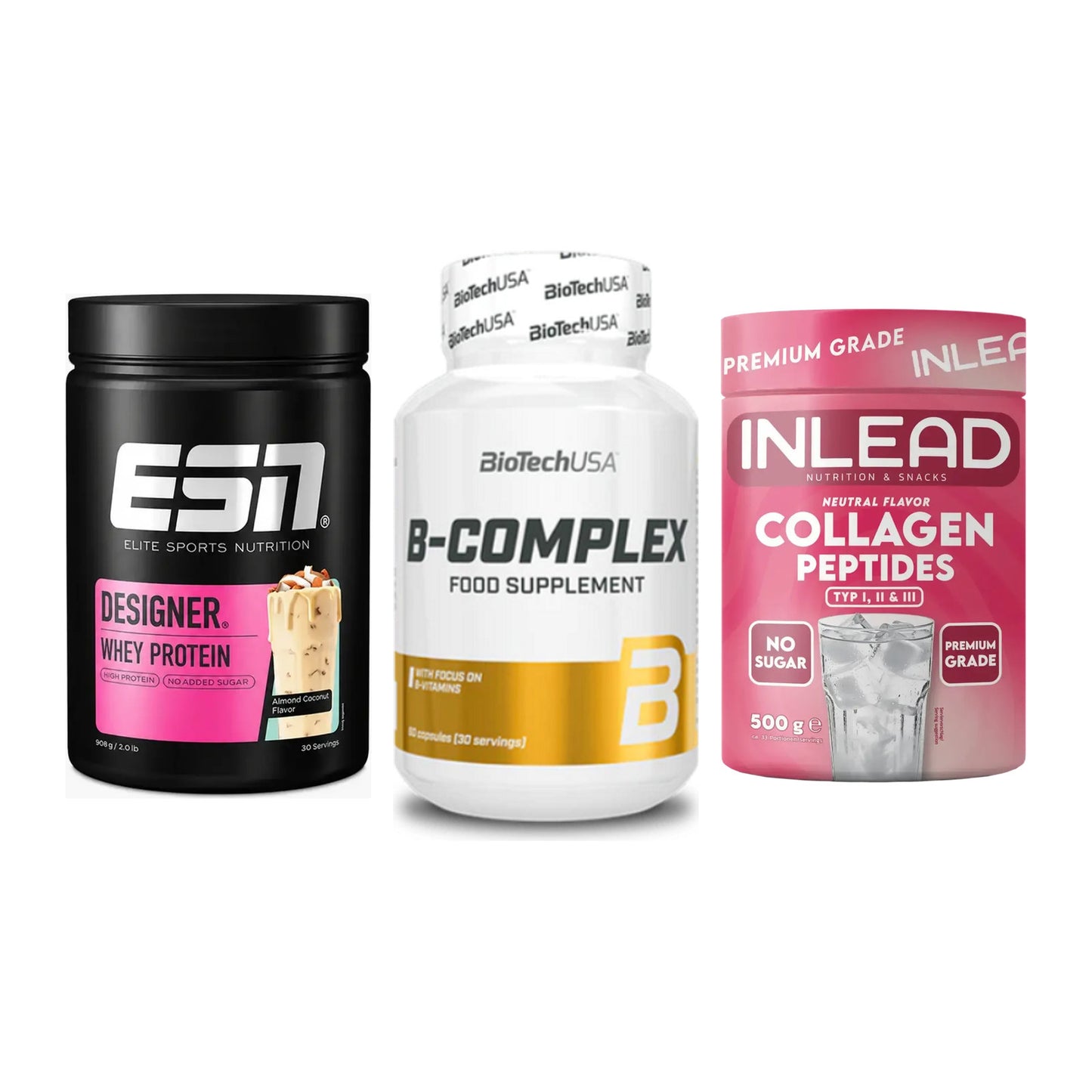 Regenerations-Set: ESN Designer + BioTech B + INLEAD Collagen – alle enthaltenen Artikel