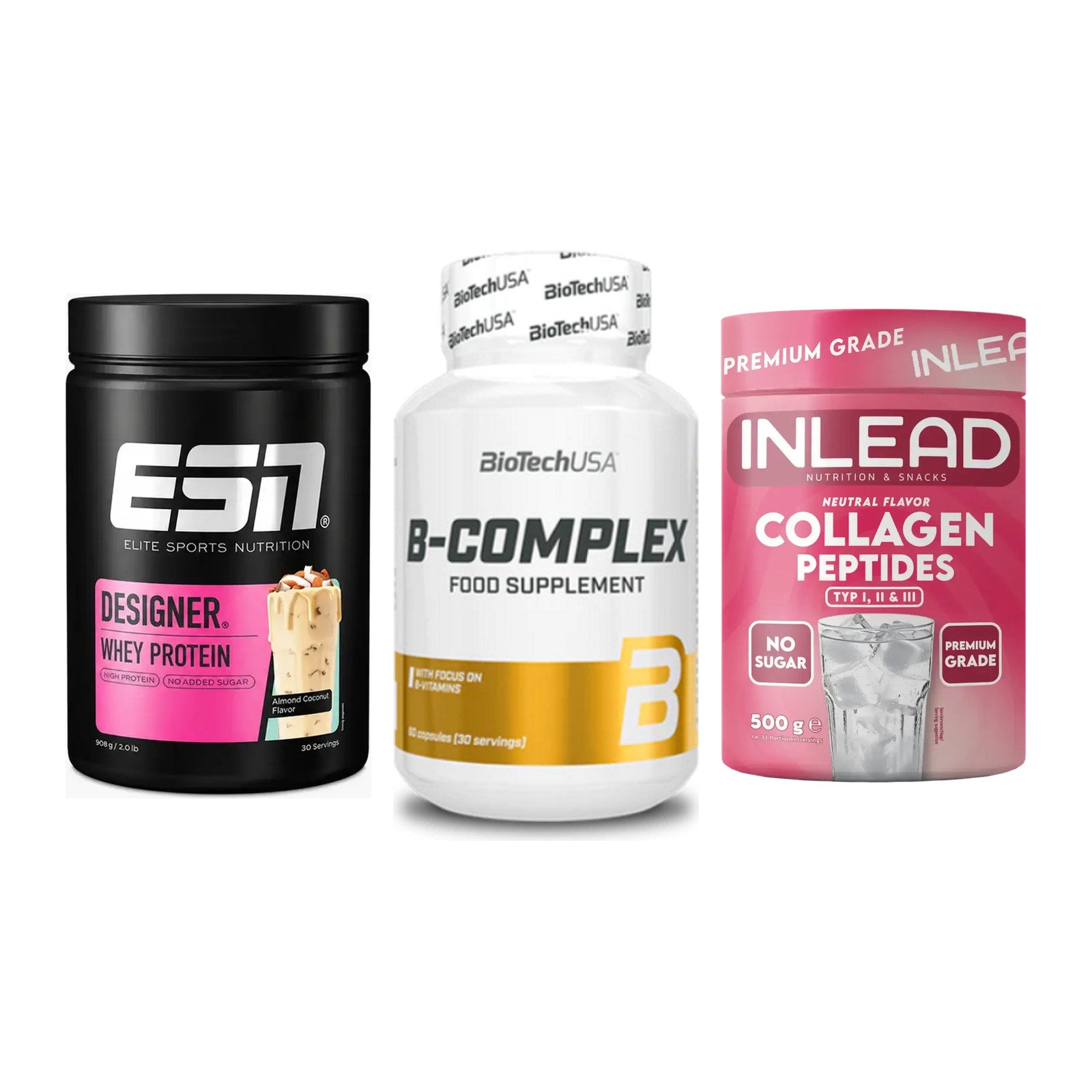 Regenerations-Set: ESN Designer + BioTech B + INLEAD Collagen – alle enthaltenen Artikel