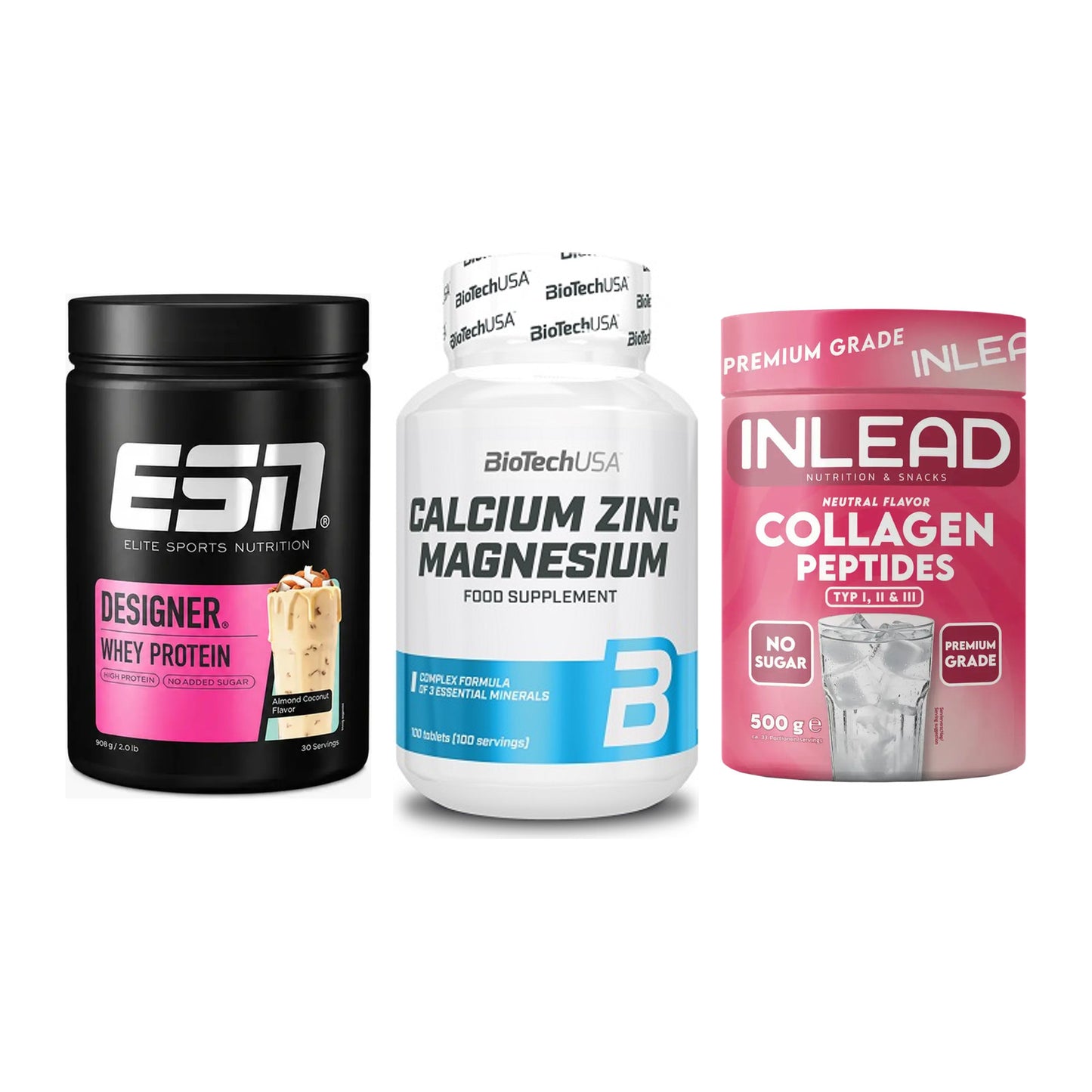 Regenerations-Set: ESN Designer + BioTech Calcium + INLEAD Collagen – alle enthaltenen Artikel
