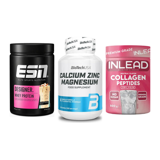 Regenerations-Set: ESN Designer + BioTech Calcium + INLEAD Collagen – alle enthaltenen Artikel