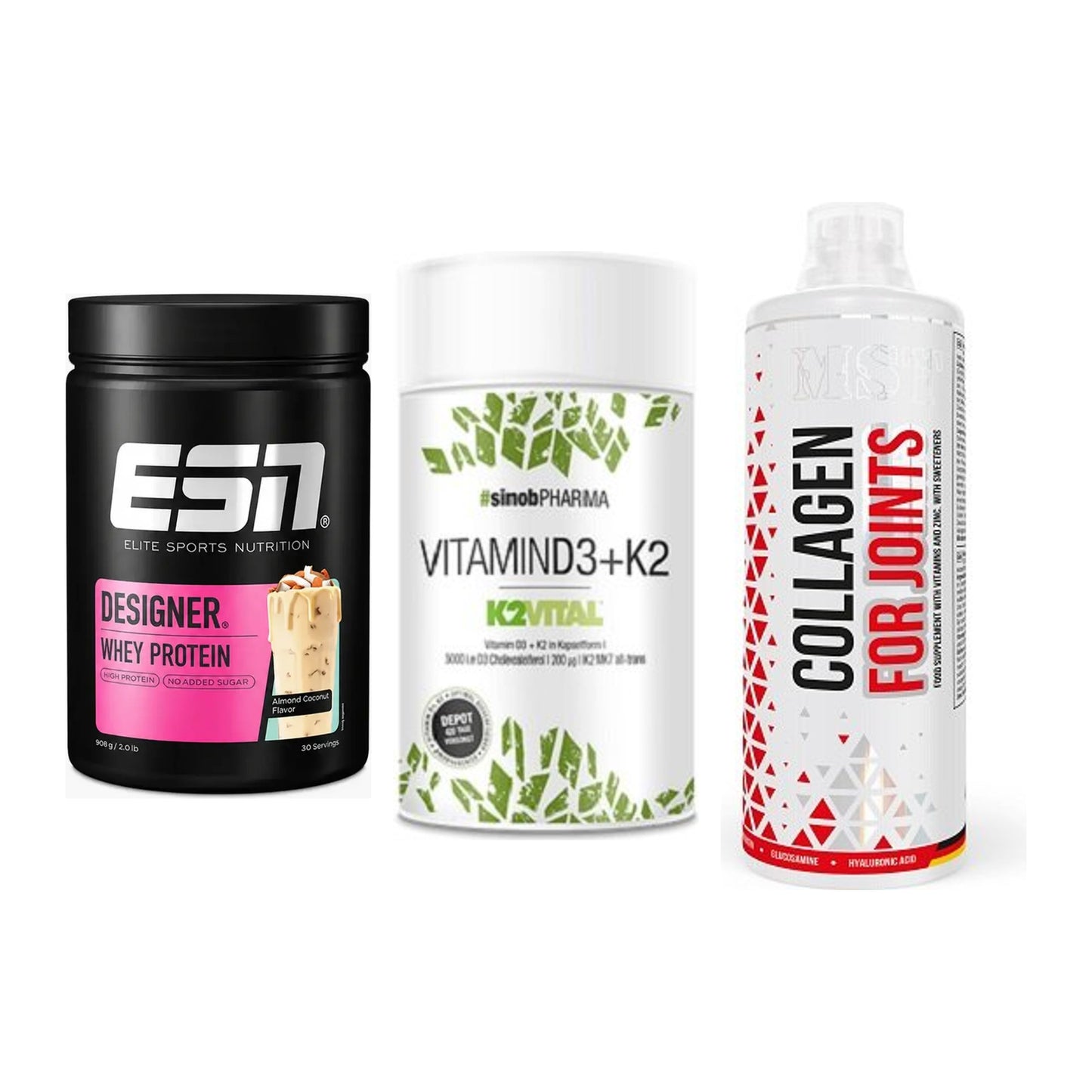 Regenerations-Set: ESN Designer + Sinob Vitamin + MST Collagen – alle enthaltenen Artikel