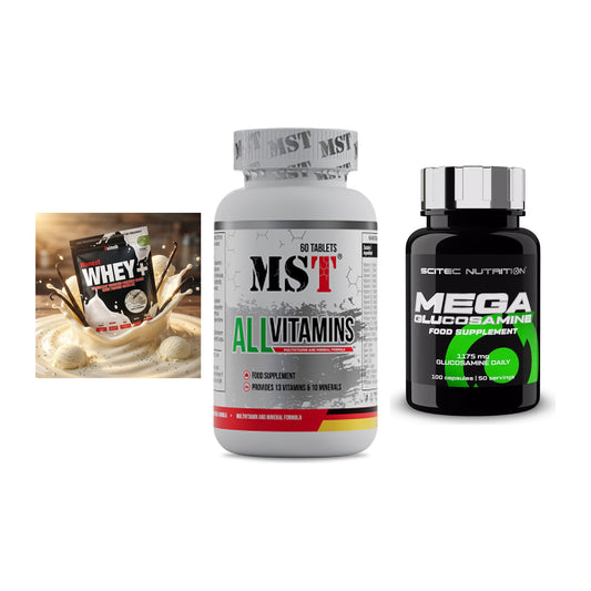 Regenerations-Set: Sinob Honest + MST All Vitamin + Scitec Mega – alle enthaltenen Artikel