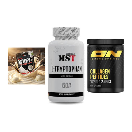 Regenerations-Set: Sinob Honest + MST Tryptophan + GN Peptan – alle enthaltenen Artikel