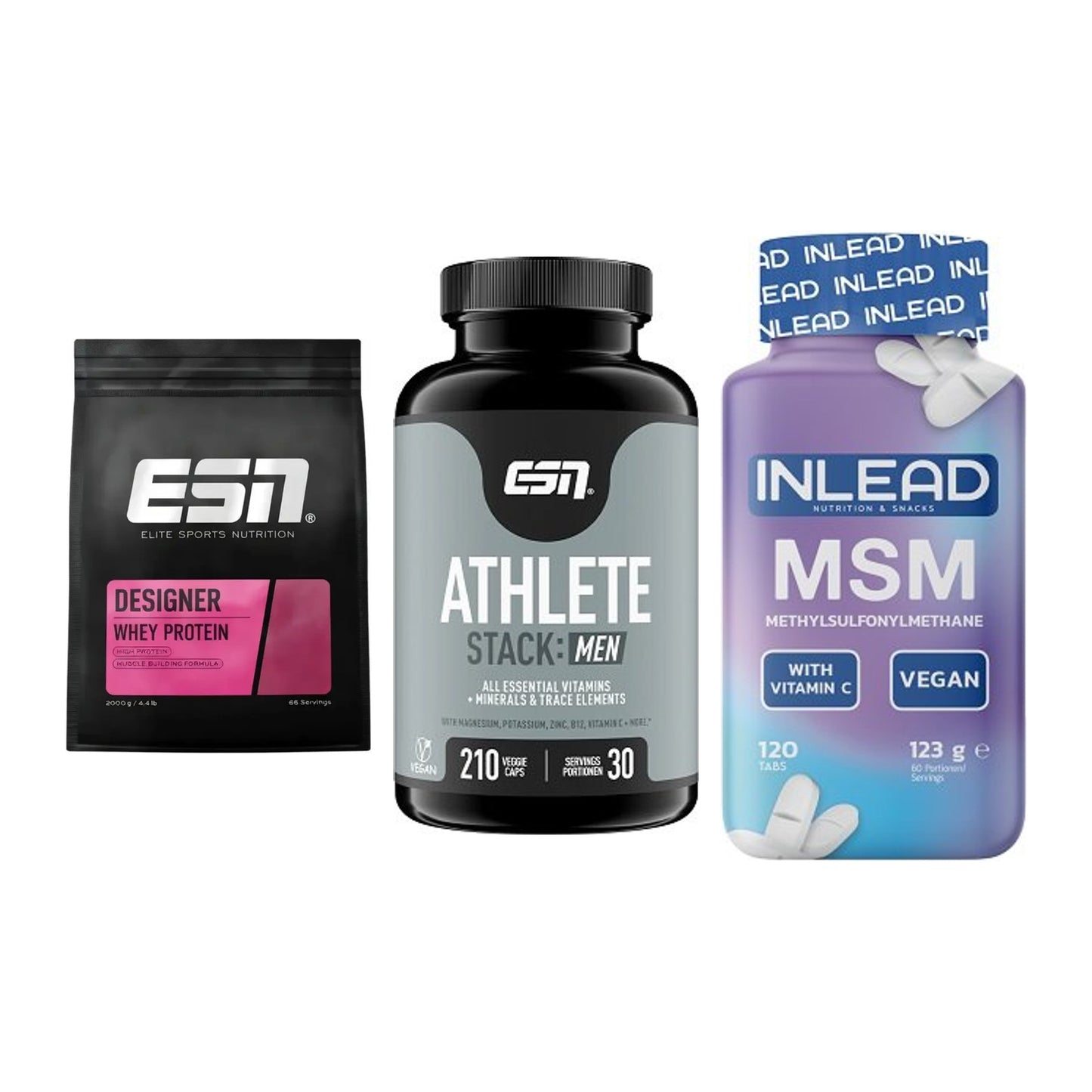Regenerations-Set: ESN Designer + ESN Athlete + INLEAD MSM – alle enthaltenen Artikel
