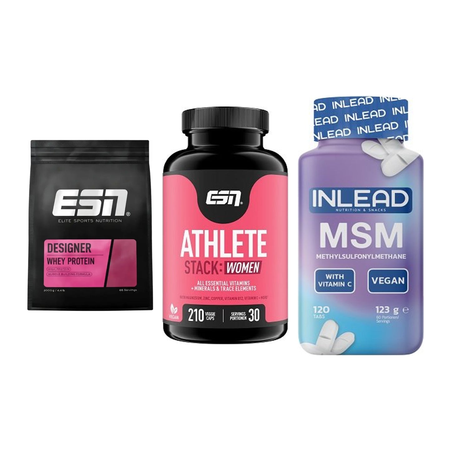 Regenerations-Set: ESN Designer + ESN Athlete + INLEAD MSM – alle enthaltenen Artikel