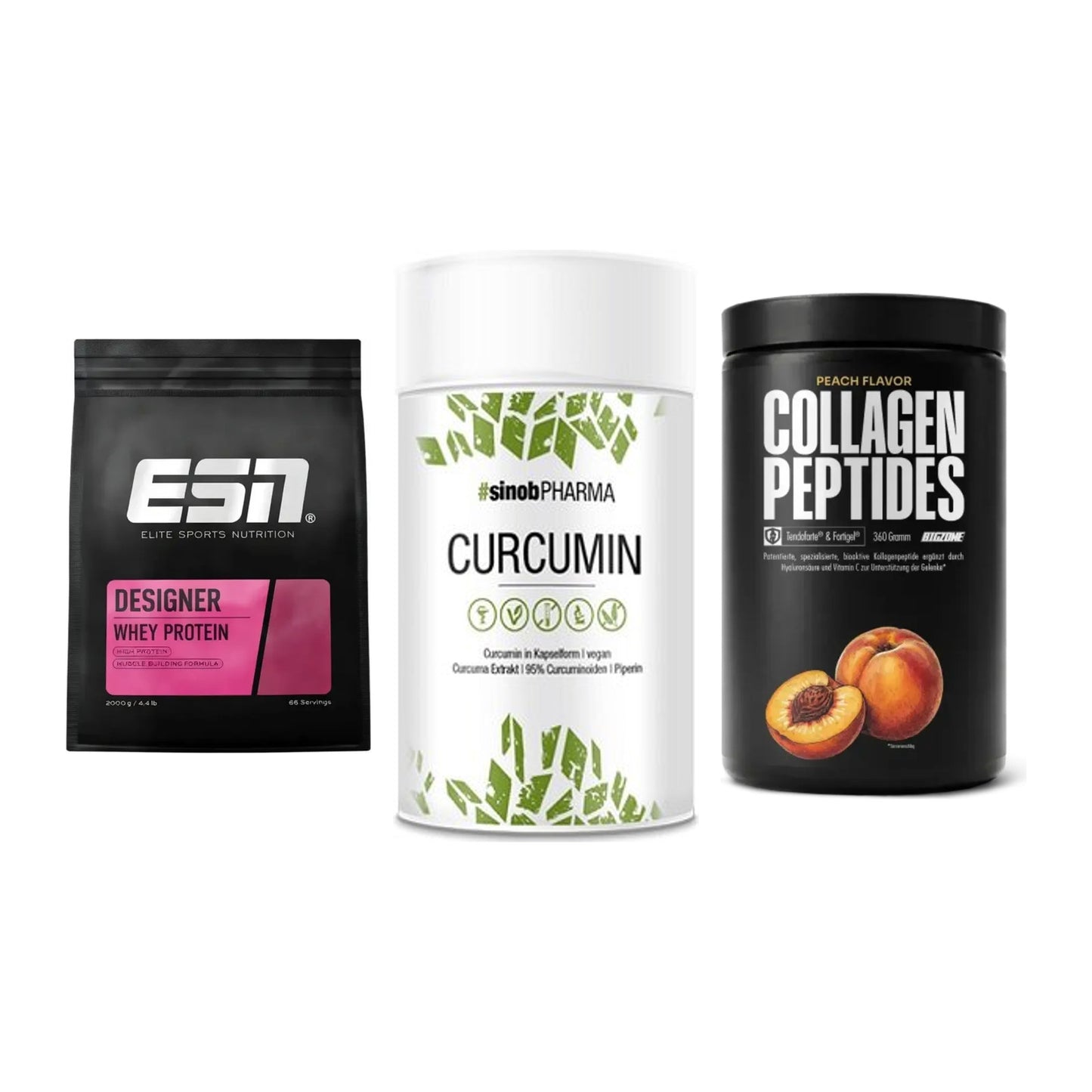 Regenerations-Set: ESN Designer + Sinob Curcumin + Big Zone – alle enthaltenen Artikel