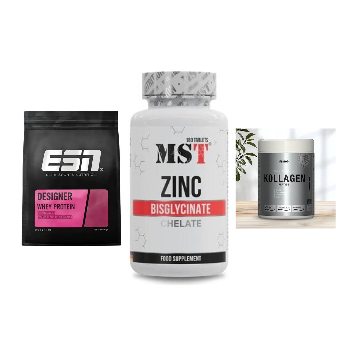 Regenerations-Set: ESN Designer + MST Zinc + Sinob Kollagen – alle enthaltenen Artikel
