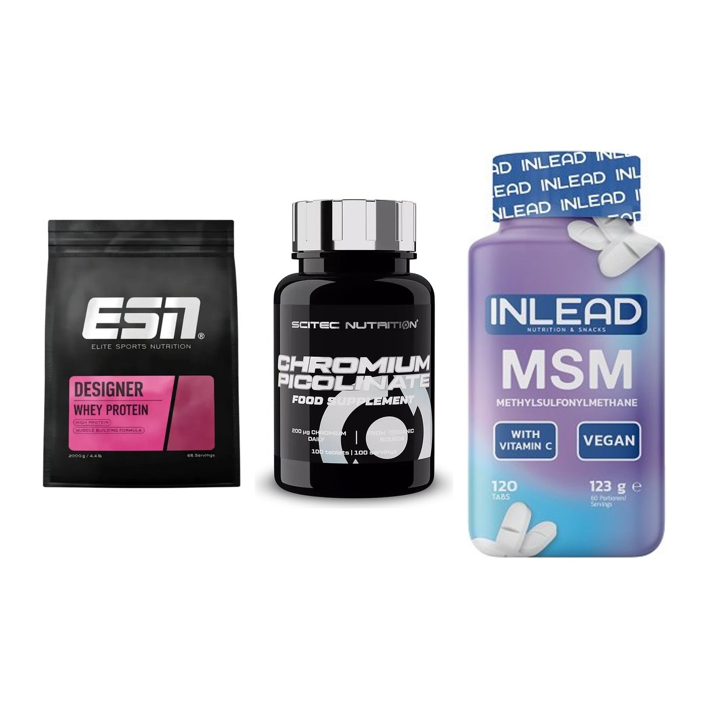 Regenerations-Set: ESN Designer + Scitec Chromium + INLEAD MSM – alle enthaltenen Artikel