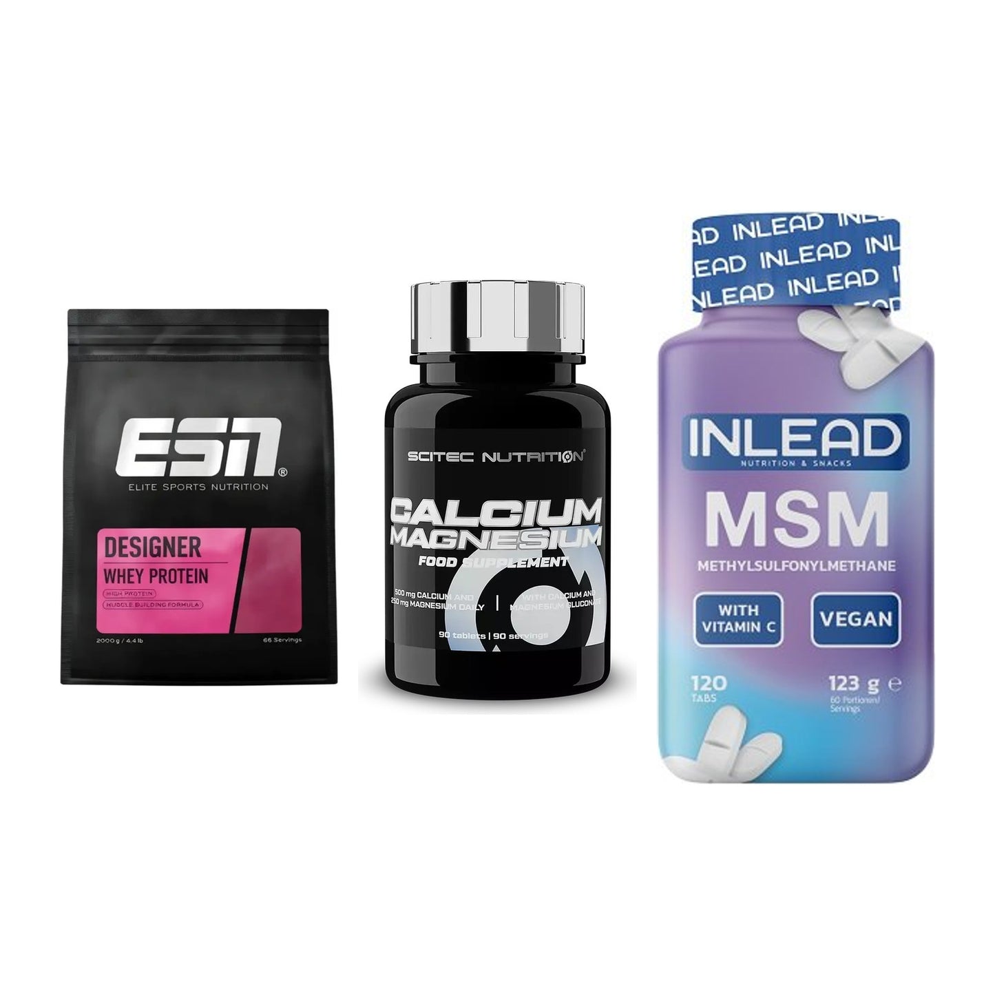 Regenerations-Set: ESN Designer + Scitec Calcium + INLEAD MSM – alle enthaltenen Artikel