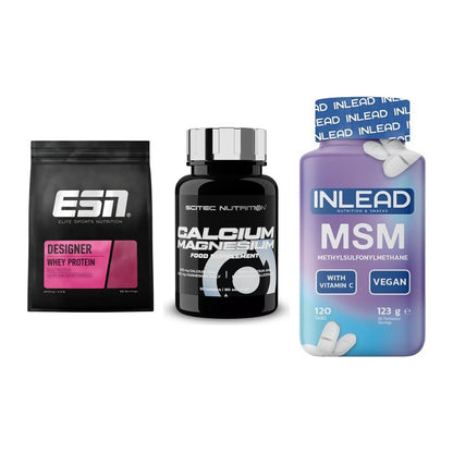 Regenerations-Set: ESN Designer + Scitec Calcium + INLEAD MSM – alle enthaltenen Artikel