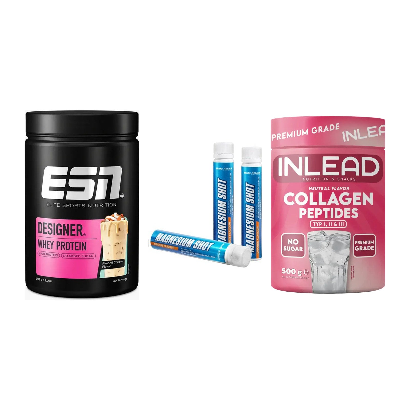 Regenerations-Set: ESN Designer + Body Attack + INLEAD Collagen – alle enthaltenen Artikel