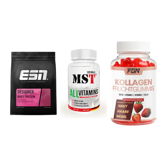 Regenerations-Set: ESN Designer + MST All Vitamin + FGN Kollagen 60 – alle enthaltenen Artikel