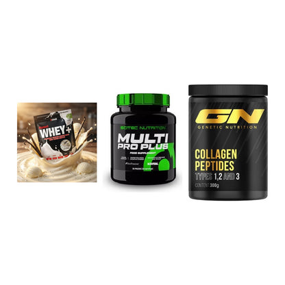 Regenerations-Set: Sinob Honest + Scitec Multi + GN Peptan – alle enthaltenen Artikel