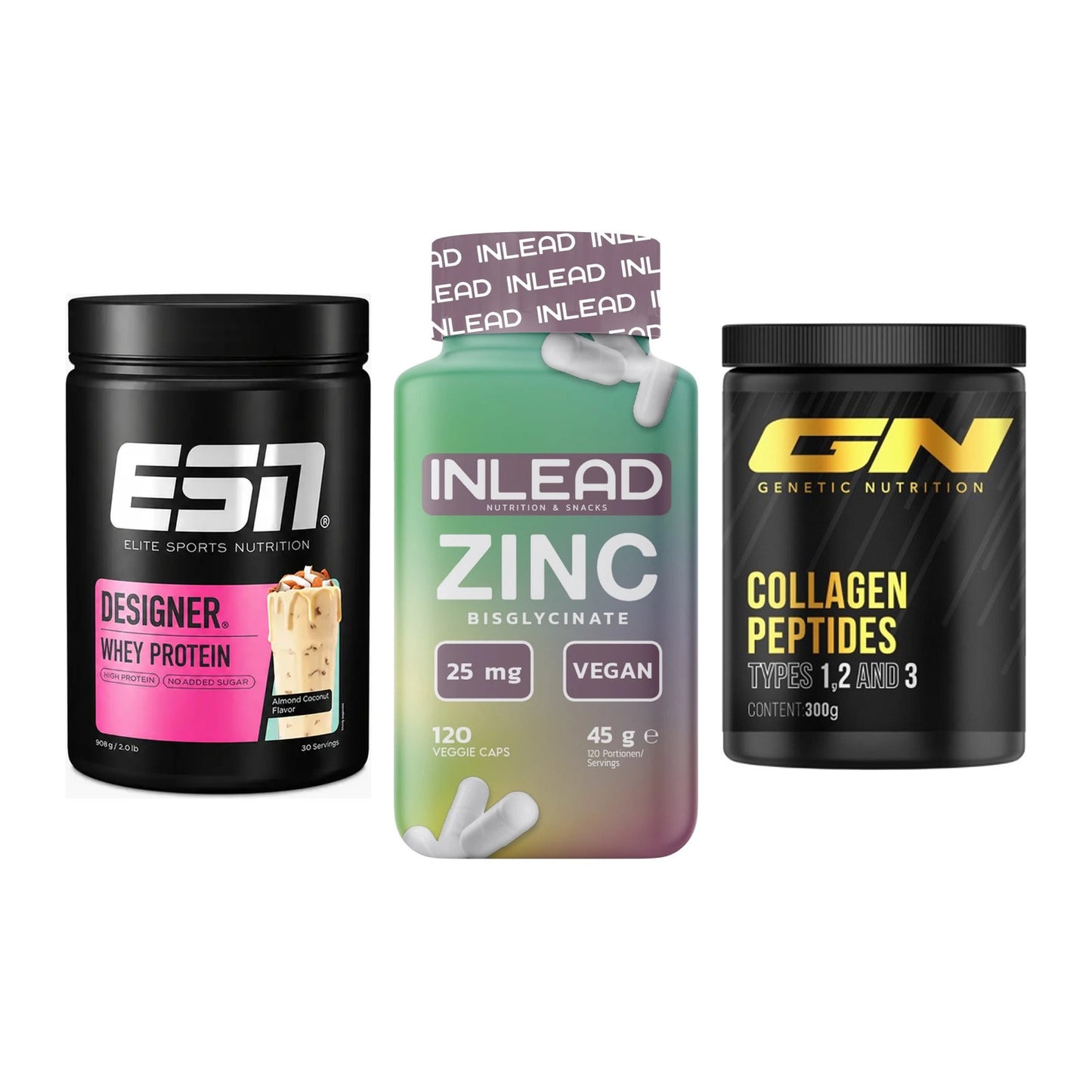 Regenerations-Set: ESN Designer + INLEAD Zink + GN Peptan – alle enthaltenen Artikel