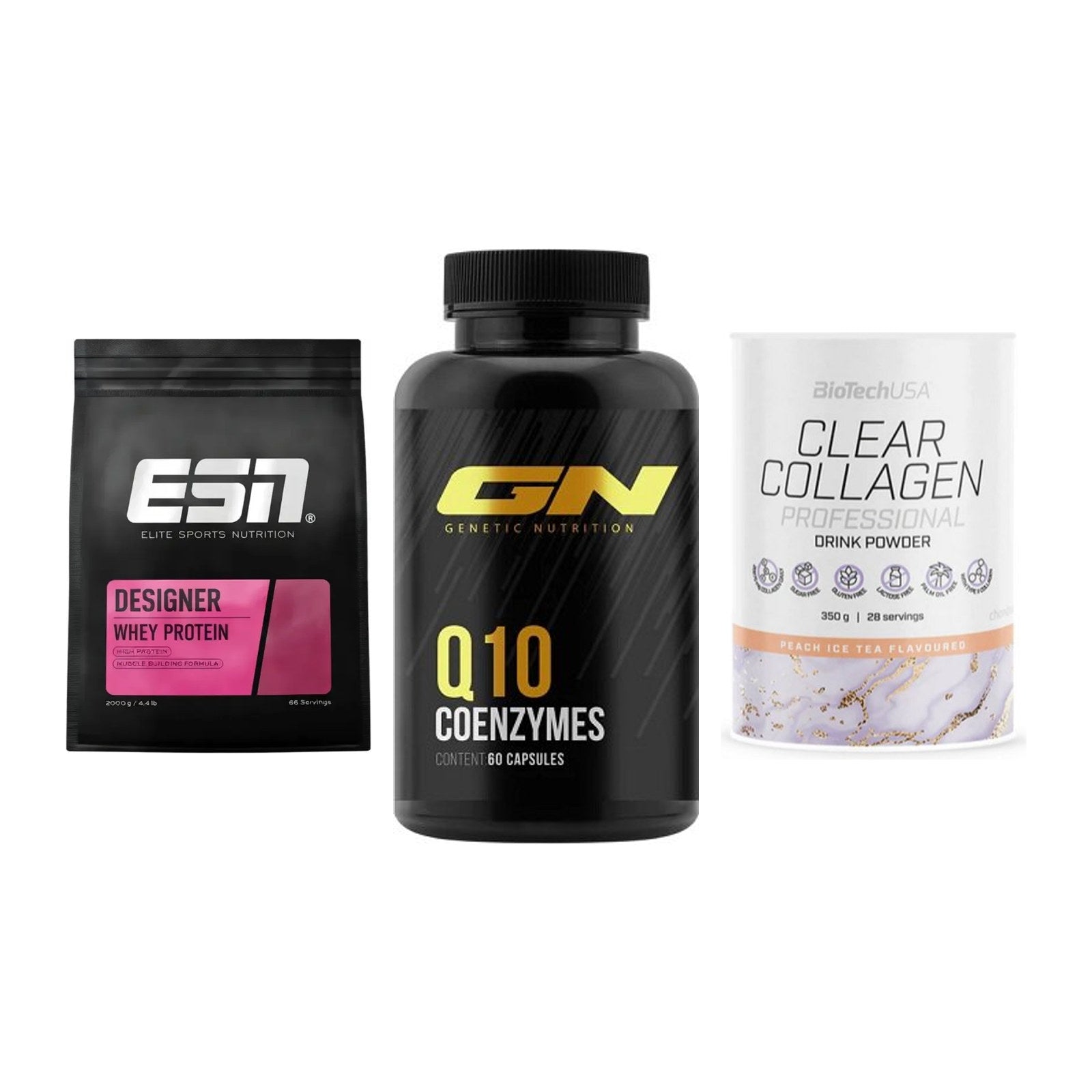 Regenerations-Set: ESN Designer + GN Q10 Health + BioTech Clear – alle enthaltenen Artikel