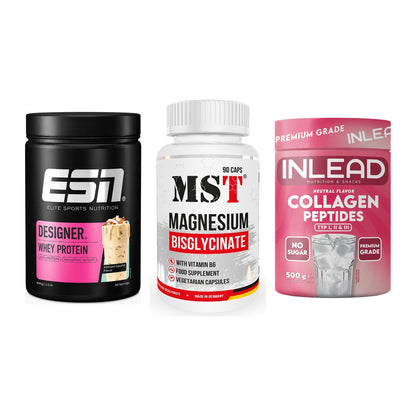 Regenerations-Set: ESN Designer + MST Magnesium + INLEAD Collagen – alle enthaltenen Artikel