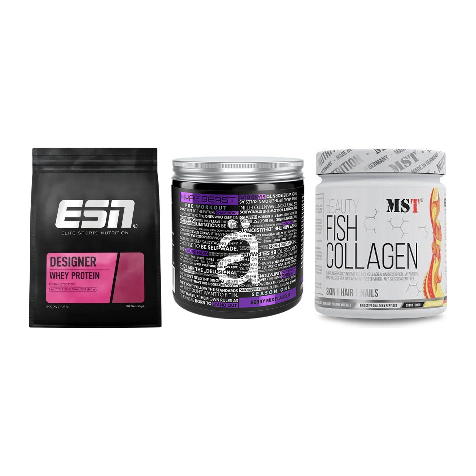Regenerations-Set: ESN Designer + Nanosupps Hype + MST Beauty Fish – alle enthaltenen Artikel