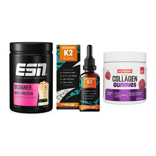 Regenerations-Set: ESN Designer + ProFuel Vitamin + Nutrend Collage – alle enthaltenen Artikel