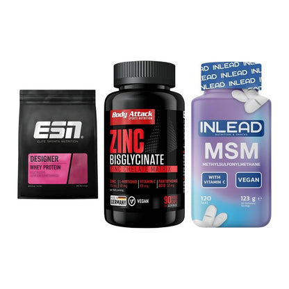 Regenerations-Set: ESN Designer + Body Attack + INLEAD MSM – alle enthaltenen Artikel