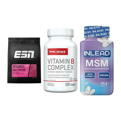 Regenerations-Set: ESN Designer + Body Attack + INLEAD MSM – alle enthaltenen Artikel