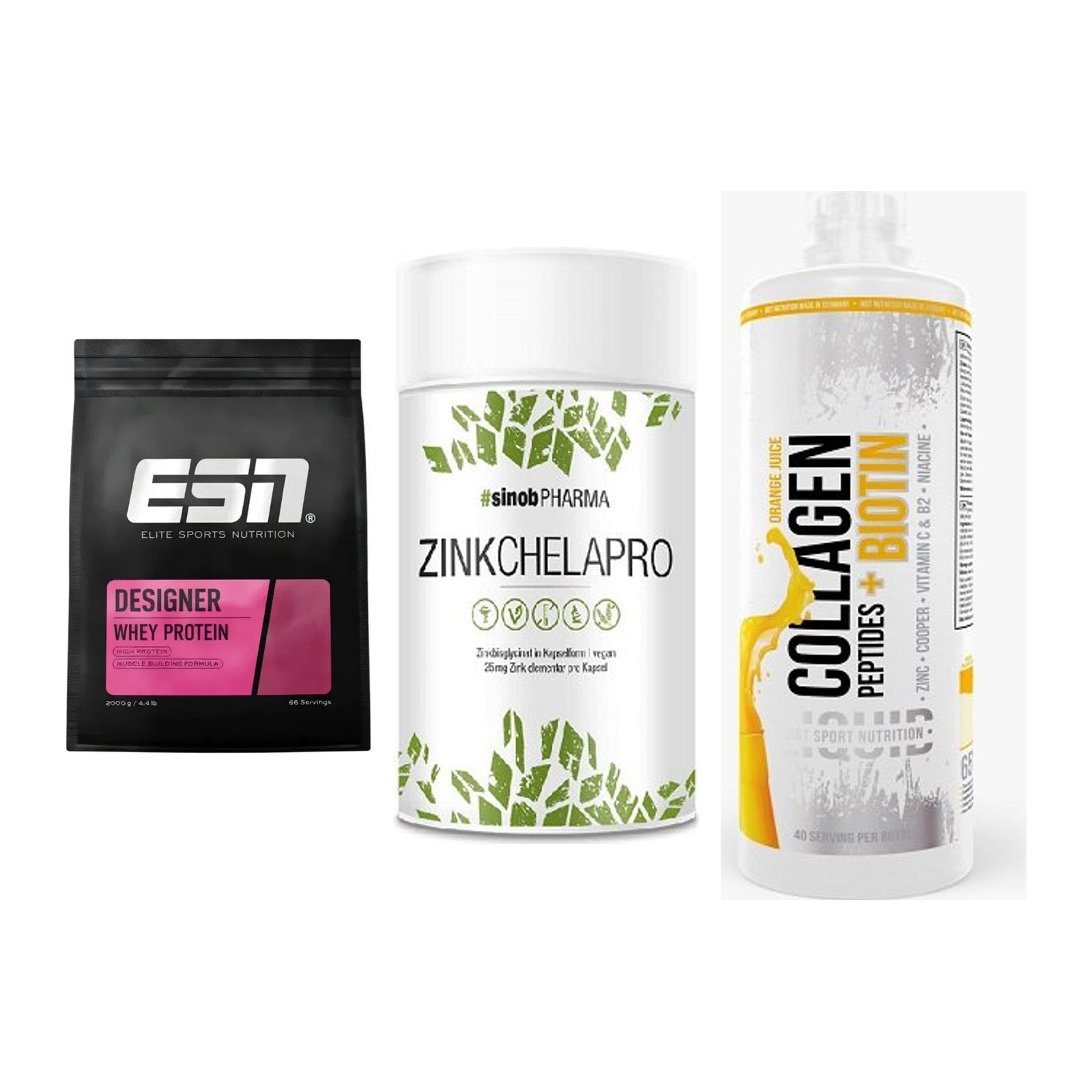 Regenerations-Set: ESN Designer + Sinob Zink + MST Collagen – alle enthaltenen Artikel