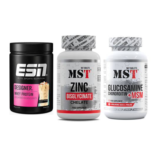 Regenerations-Set: ESN Designer + MST Zinc + MST Glucosamine – alle enthaltenen Artikel