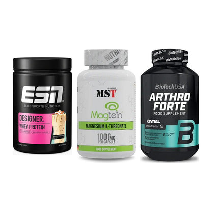 Regenerations-Set: ESN Designer + MST Magnesium + BioTech Arthro – alle enthaltenen Artikel