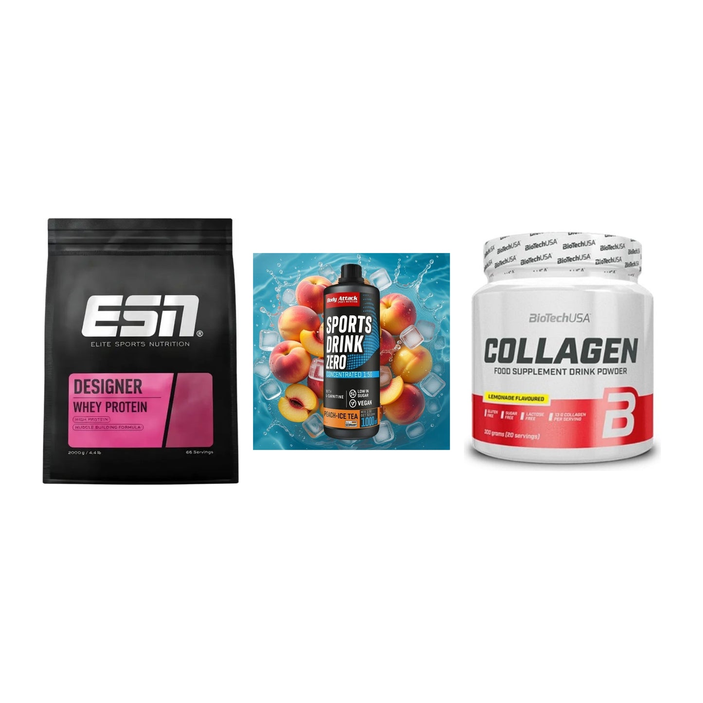 Regenerations-Set: ESN Designer + Body Attack + BioTech Collage – alle enthaltenen Artikel