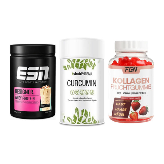 Regenerations-Set: ESN Designer + Sinob Curcumin + FGN Kollagen 60 – alle enthaltenen Artikel