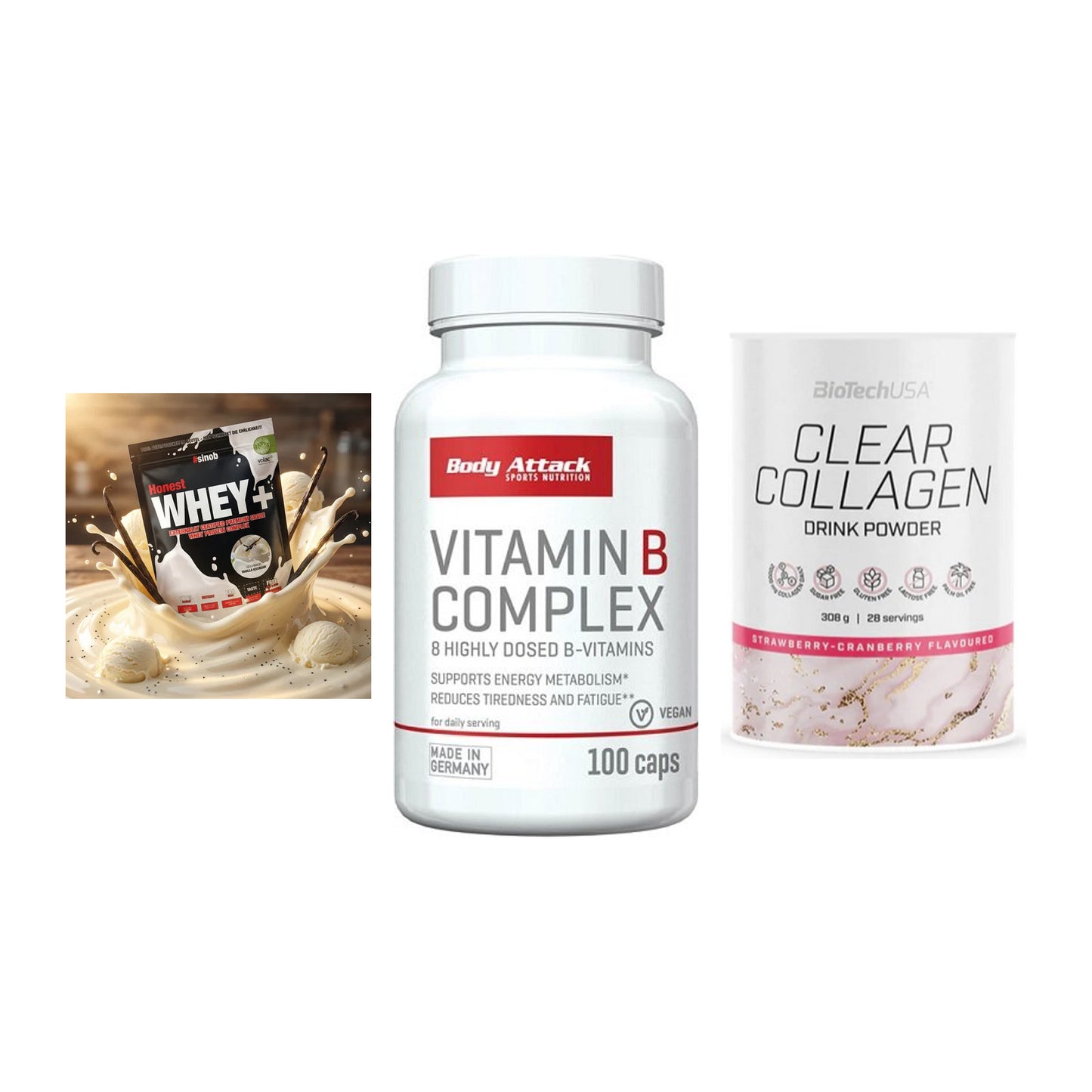 Regenerations-Set: Sinob Honest + Body Attack + BioTech Clear – alle enthaltenen Artikel