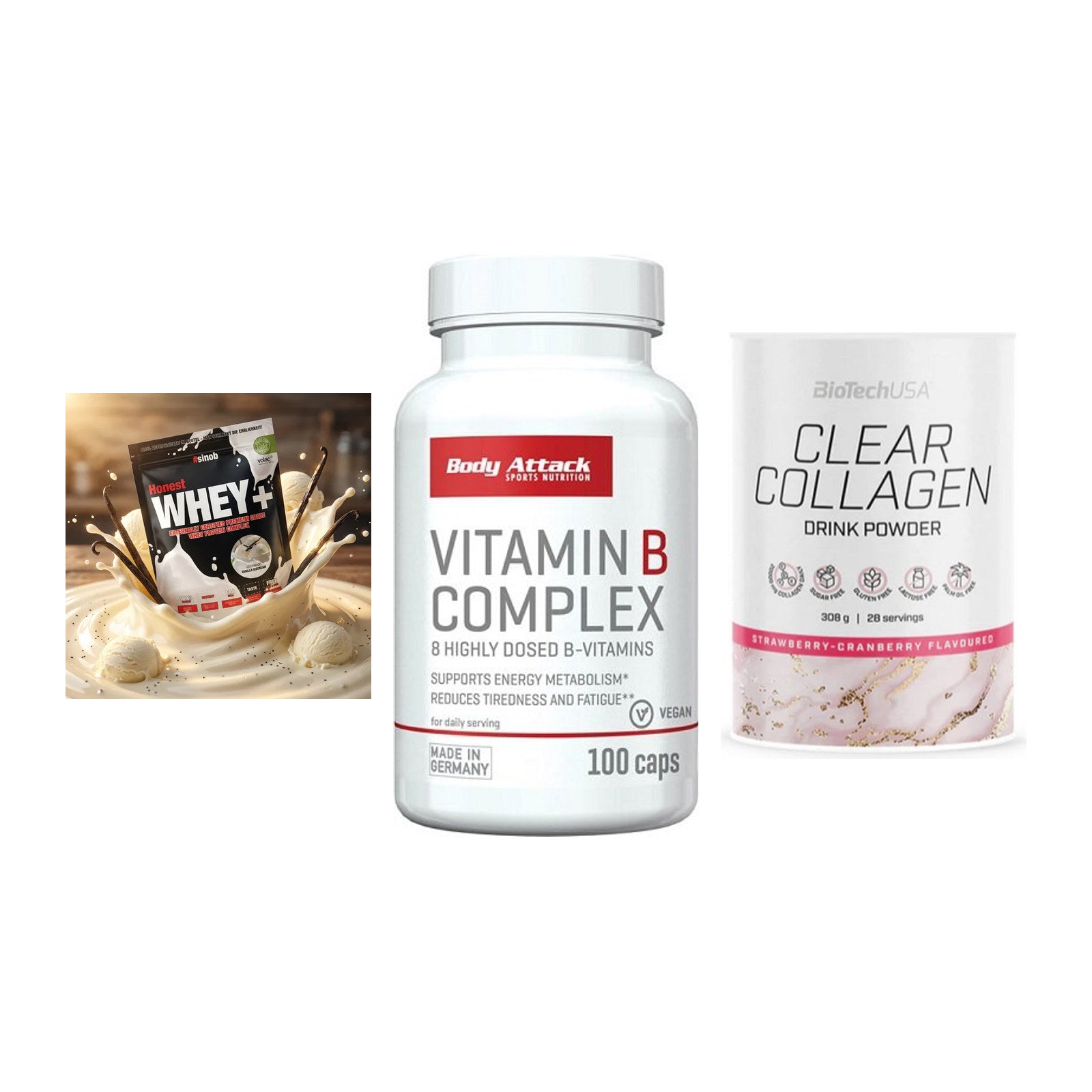 Regenerations-Set: Sinob Honest + Body Attack + BioTech Clear – alle enthaltenen Artikel