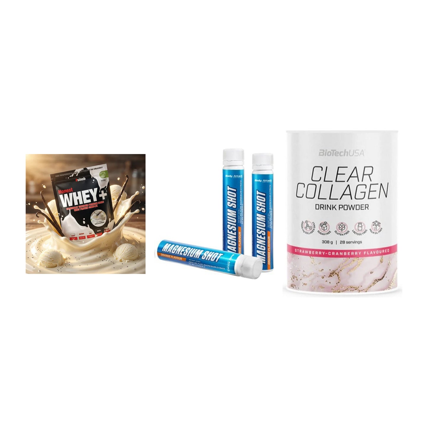 Regenerations-Set: Sinob Honest + Body Attack + BioTech Clear – alle enthaltenen Artikel