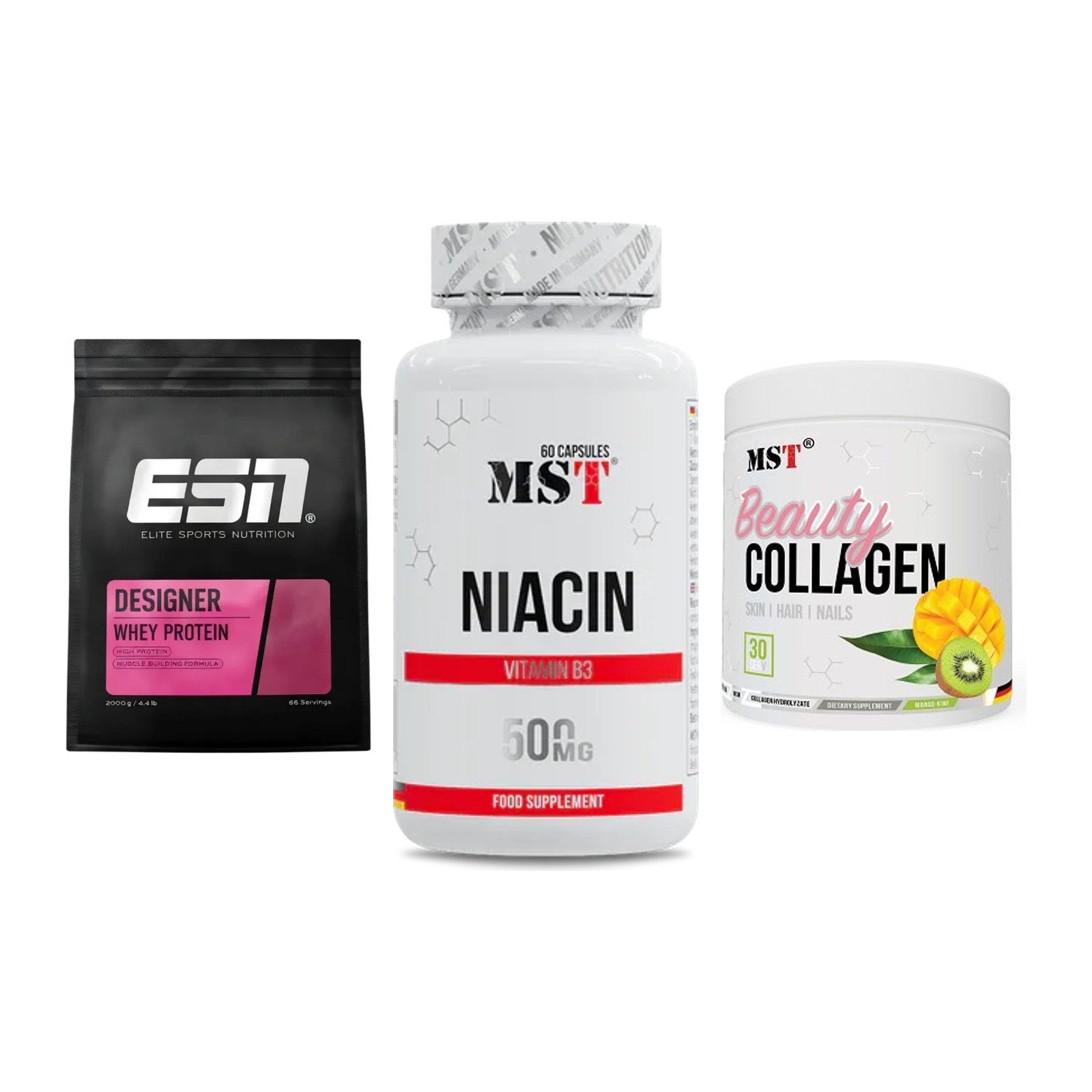 Regenerations-Set: ESN Designer + MST Niacin + MST Beauty – alle enthaltenen Artikel