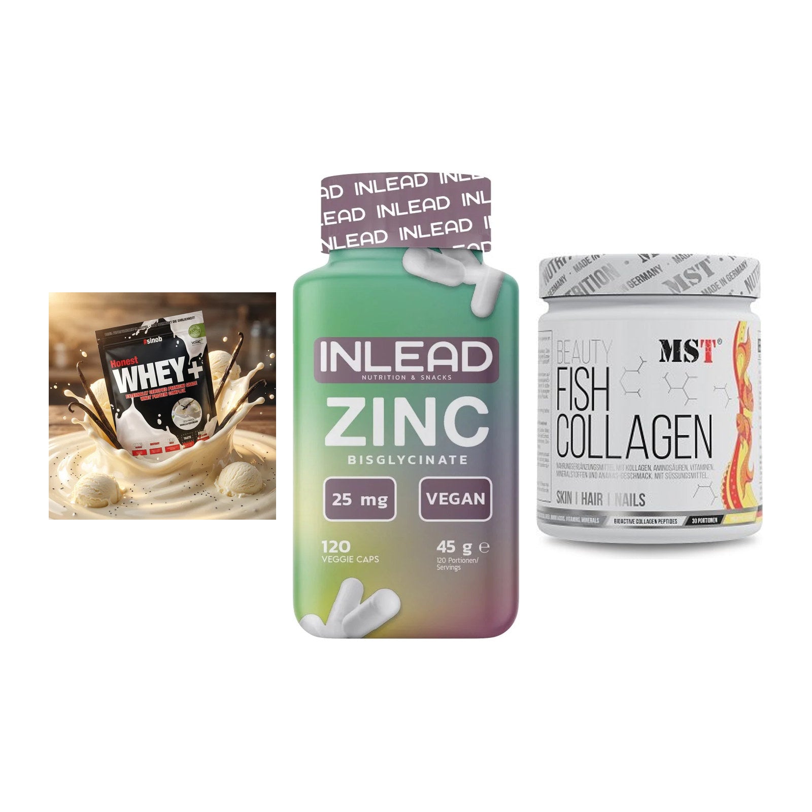 Regenerations-Set: Sinob Honest + INLEAD Zink + MST Beauty Fish – alle enthaltenen Artikel