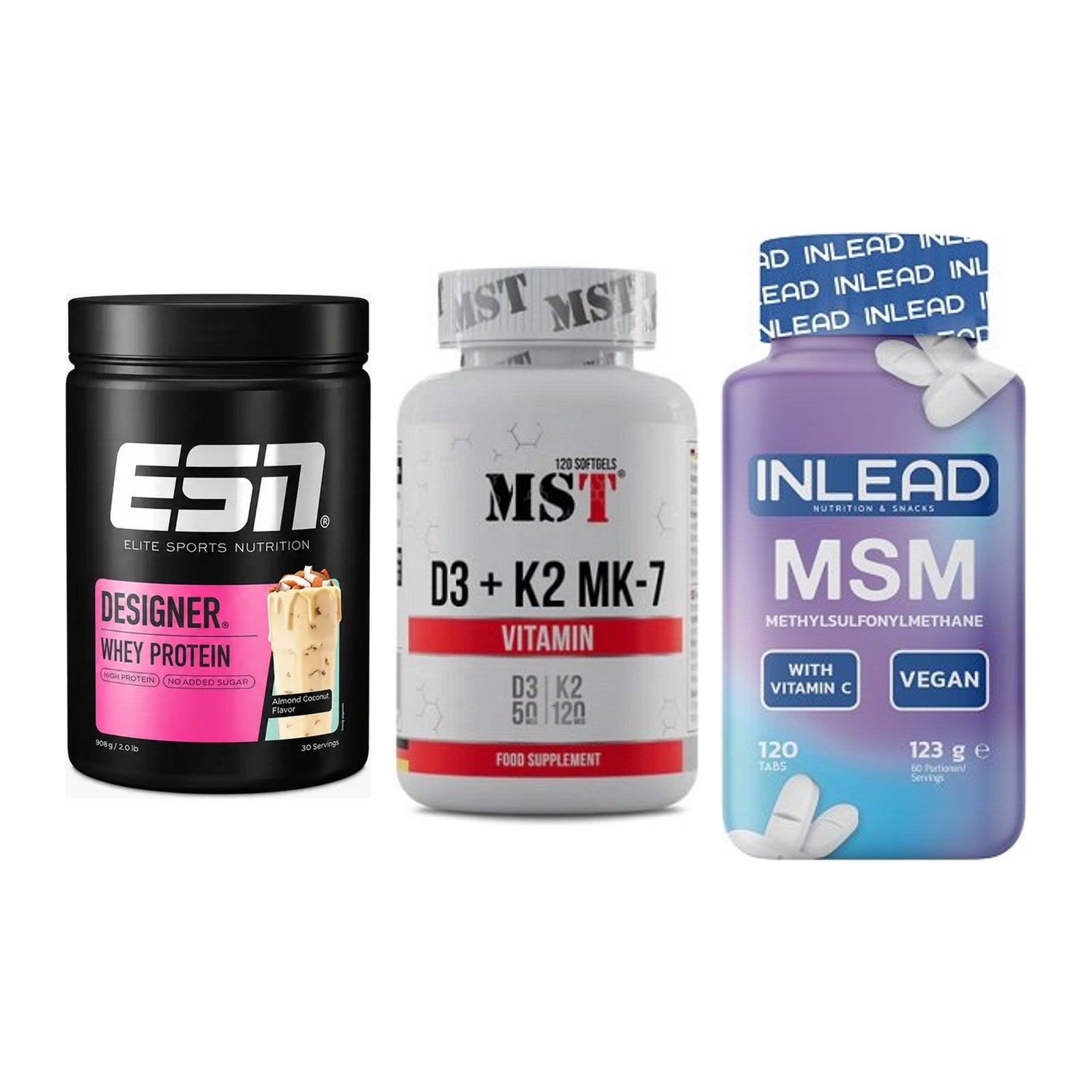 Regenerations-Set: ESN Designer + MST Vitamin D3 + INLEAD MSM – alle enthaltenen Artikel