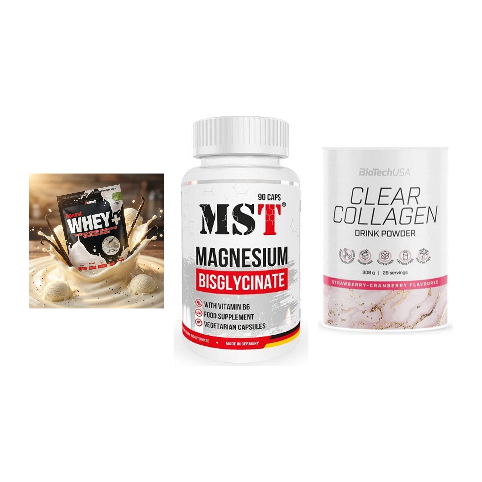 Regenerations-Set: Sinob Honest + MST Magnesium + BioTech Clear – alle enthaltenen Artikel