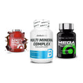 Regenerations-Set: Scitec 100% + BioTech Multi + Scitec Mega – alle enthaltenen Artikel