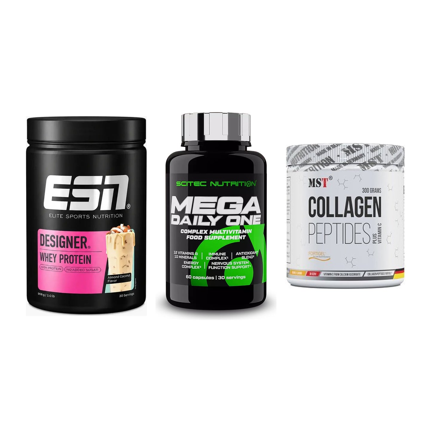 Regenerations-Set: ESN Designer + Scitec Mega + MST Collagen – alle enthaltenen Artikel