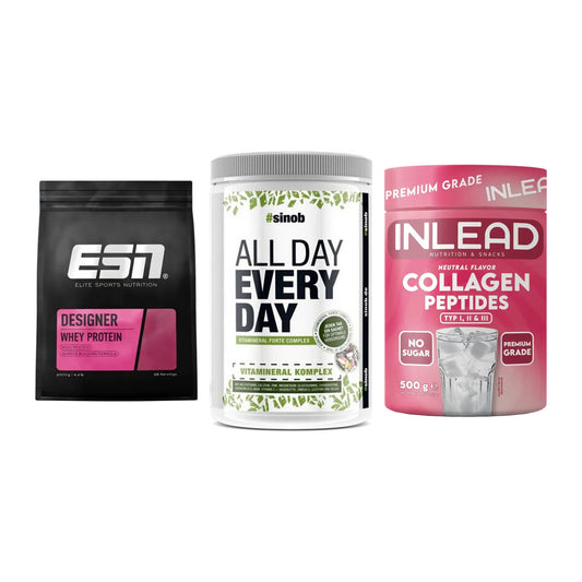 Regenerations-Set: ESN Designer + Sinob All Day + INLEAD Collagen – alle enthaltenen Artikel