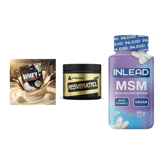Regenerations-Set: Sinob Honest + Peak Resveratro + INLEAD MSM – alle enthaltenen Artikel