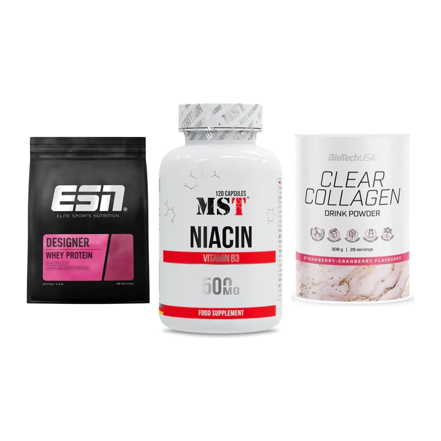 Regenerations-Set: ESN Designer + MST Niacin + BioTech Clear – alle enthaltenen Artikel