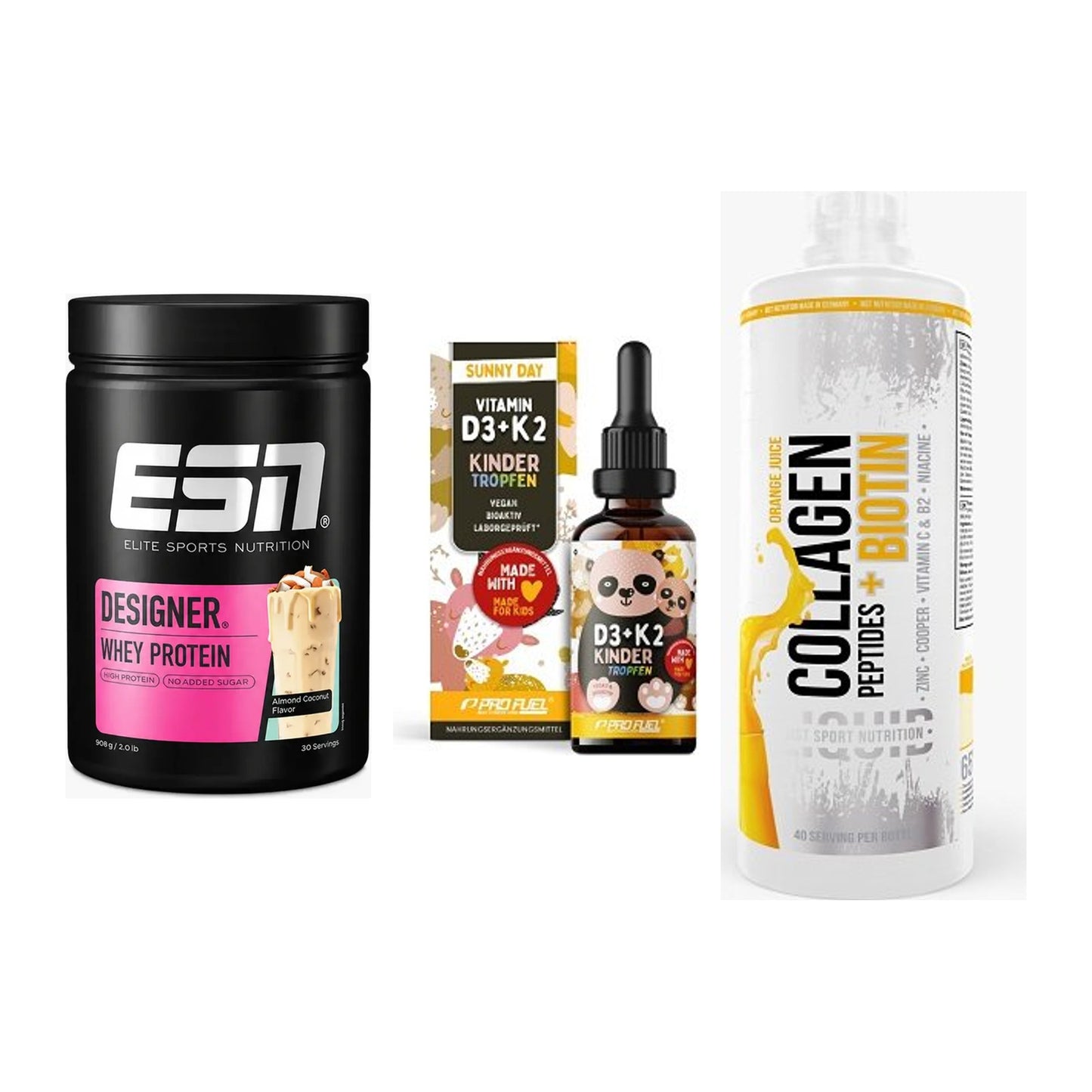 Regenerations-Set: ESN Designer + ProFuel VITAMIN + MST Collagen – alle enthaltenen Artikel